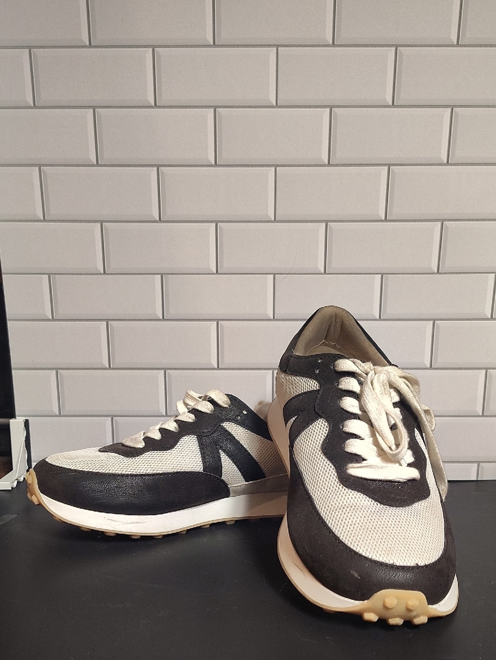 Torrid Black and White Wide Mesh Training Sneakers